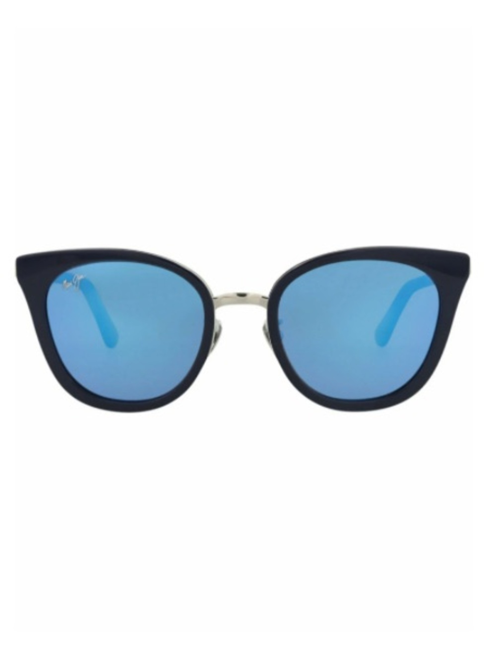 MAUI JIM Wood Rose Butterfly Navy Polarized Sunglasses with Case MJ870-03--NEW - Picture 3 of 16